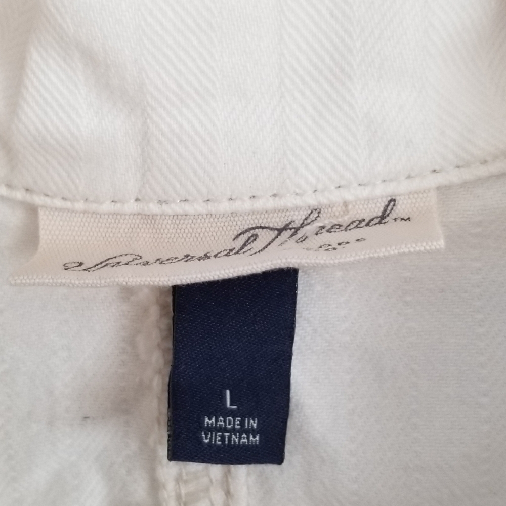 Universal Thread Cream Button-Front Mini Dress - Picture 7 of 8